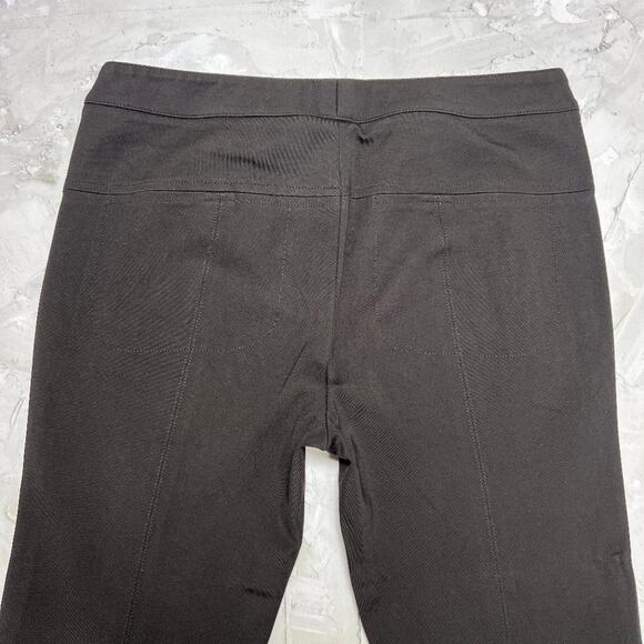 VINCE Skinny Pants SIZE 4 Black Stretch Ponte Ankle Trousers FLAW - Picture 10 of 14